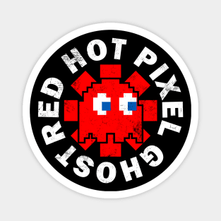 Red Hot Pixel Ghost Magnet